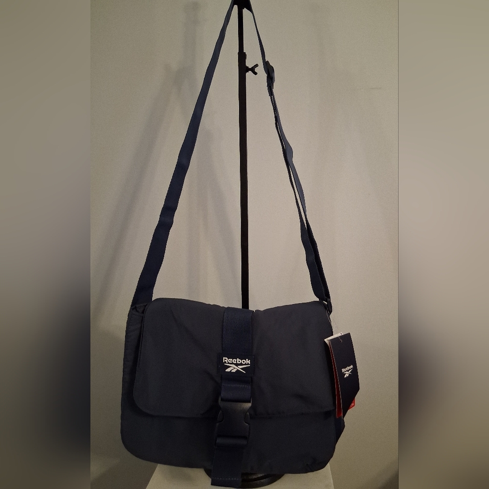 Reebok Navy Blue Nylon Crossbody/Shoulder Purse, New